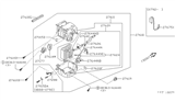 Diagram for Nissan Maxima Evaporator - 27280-7E100