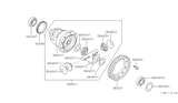 Diagram for 1996 Nissan Altima Differential - 38421-81X00