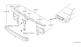 Diagram for 1990 Nissan Maxima Radiator Support - 62519-85E10