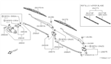 Diagram for Nissan Maxima Wiper Pivot - 28860-85E00