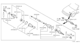 Diagram for 1990 Nissan Maxima Axle Shaft - 39205-71E00