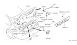 Diagram for 1991 Nissan Maxima Tailgate Lock - 84630-85E00