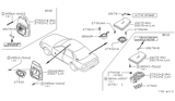 Diagram for 1989 Nissan Maxima Car Speakers - 28148-85E00
