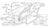 Diagram for 1993 Nissan Maxima Door Moldings - 80284-86E00