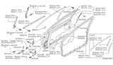 Diagram for 1990 Nissan Maxima Weather Strip - 80834-85E10