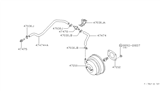 Diagram for 1989 Nissan Maxima Brake Booster Vacuum Hose - 47474-85E00