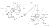 Diagram for 1993 Nissan Maxima Steering Column Cover - 48950-85E00