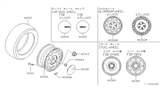 Diagram for 1989 Nissan Maxima Wheel Cover - 40315-94E00