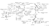 Diagram for 1994 Nissan Maxima Engine Mount Bracket - 11254-85E11