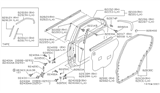 Diagram for 1989 Nissan Maxima Door Seal - 82838-85E00