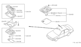 Diagram for 1989 Nissan Maxima Interior Light Bulb - 26437-51E12