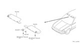 Diagram for 1994 Nissan Maxima Sun Visor - 96400-96E03