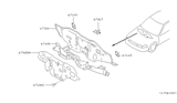 Diagram for 1991 Nissan Maxima Dash Panels - 67896-85E00