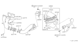 Diagram for Nissan Maxima Air Intake Coupling - 16576-85E00