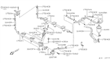 Diagram for 1994 Nissan Maxima Fuel Rail - 17523-97E00