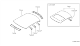 Diagram for 1990 Nissan Maxima Hood Hinge - 73231-85E30