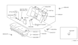 Diagram for 1990 Nissan Maxima Armrest - 88700-96E01