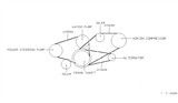 Diagram for Nissan Maxima Drive Belt - 11920-85E01