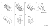 Diagram for 2010 Nissan Xterra Fuel Line Clamps - 17571-EA000