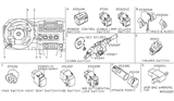 Diagram for Nissan Xterra Clock Spring - 25567-EA000