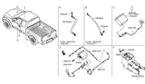 Diagram for 2016 Nissan Frontier Antenna Cable - 28243-9BN0A