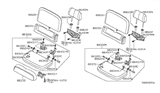 Diagram for 2011 Nissan Frontier Seat Cover - 88320-9BA8E