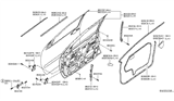 Diagram for Nissan Frontier Door Seal - 80831-EA00E