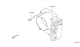 Diagram for 2016 Nissan Frontier Throttle Body - 16119-7S00E