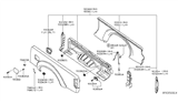 Diagram for 2019 Nissan Maxima Body Mount Hole Plug - 74816-EA815
