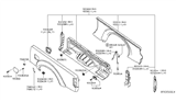 Diagram for 2007 Nissan Frontier Body Mount Hole Plug - 74816-EA815