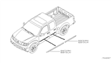 Diagram for 2006 Nissan Frontier Door Moldings - 82870-EA59E