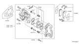 Diagram for 2014 Nissan Frontier Brake Backing Plate - 41150-ZZ70A