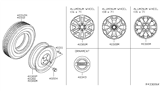 Diagram for 2005 Nissan Frontier Spare Wheel - 40300-EA000