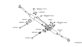 Diagram for 2018 Nissan Frontier Rack & Pinion Bushing - 54445-EA001