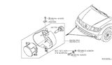 Diagram for 2019 Nissan Frontier Fog Light - 26155-EA800