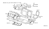 Diagram for Nissan Frontier Armrest - 88700-EA260