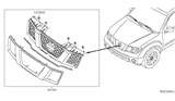 Diagram for 2016 Nissan Frontier Grille - 62310-9BF0B