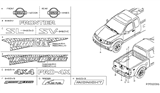 Diagram for 2017 Nissan Titan Emblem - 93495-9FT0C