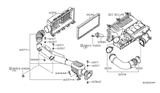 Diagram for 2017 Nissan Frontier Air Duct - 16554-EA000