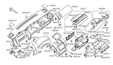 Diagram for 1999 Nissan Sentra Cup Holder - 68475-35F00