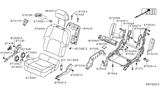 Diagram for 2015 Nissan Frontier Seat Motor - 87400-9BL1D