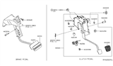 Diagram for 2012 Nissan Frontier Brake Pedal - 46501-ZP00A