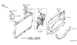 Diagram for 2013 Nissan Xterra Radiator fan - 92120-ZL00A