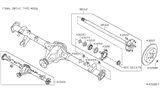 Diagram for 2011 Nissan Xterra Axle Shaft - 38162-EA00A