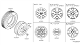 Diagram for Nissan Frontier Spare Wheel - 40300-ZS18A