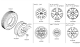 Diagram for 2017 Nissan Frontier Wheel Cover - 40315-EA00A