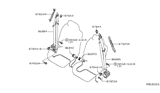 Diagram for Nissan Seat Belt - 86843-EA080