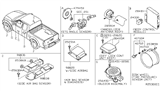 Diagram for 2012 Nissan Xterra Body Control Module - 284B1-ZL83B