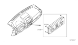 Diagram for 2005 Nissan Frontier Blower Control Switches - 27510-EA010