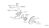 Diagram for 2018 Nissan Frontier Wheel Bearing - 40202-9BS0A